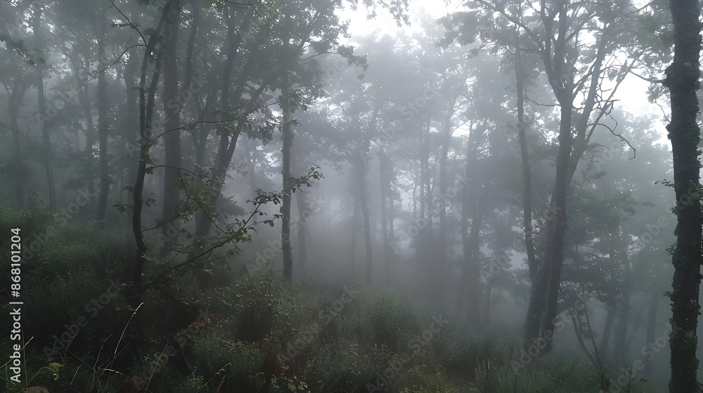 Misty Enchantment:Exploring the Mysterious Woodland Landscape Misty Enchantment:Exploring the Mysterious Woodland Landscape