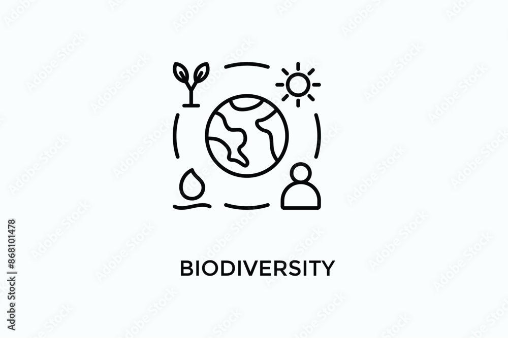 Biodiversity Vector Icon Or Logo Illustration Biodiversity Vector Icon Or Logo Illustration