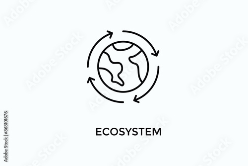 Ecosystem Vector Icon Or Logo Illustration