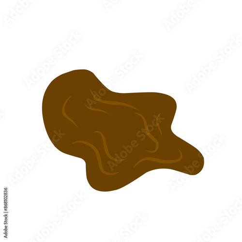 mud puddle vector illustration