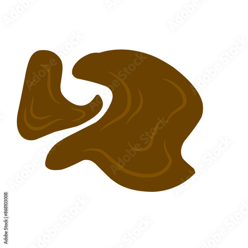 mud puddle vector illustration
