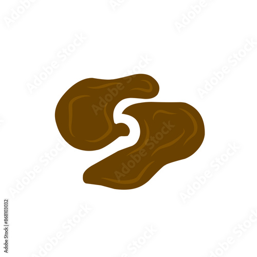 mud puddle vector illustration