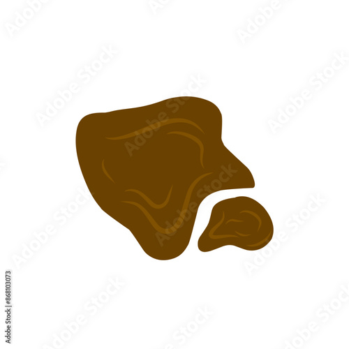 mud puddle vector illustration