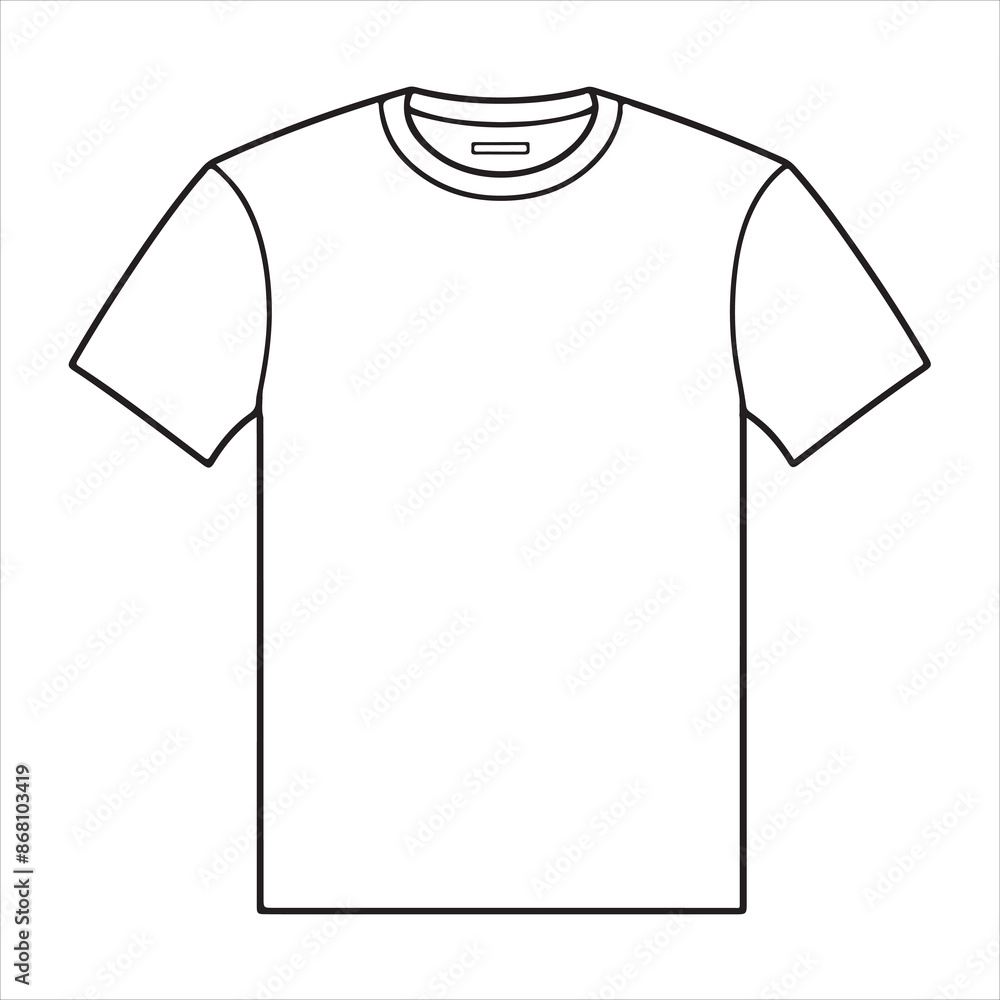 t-shirt single Line Icon Vector Design outline.
t-shirt single Line Icon Vector Design outline.