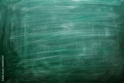 an empty green chalkboard