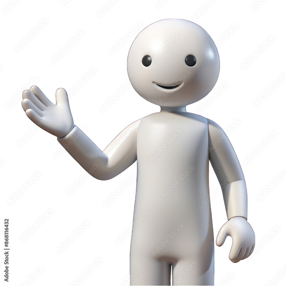 3d white human welcome gesture isolated on transparent background 3d white human welcome gesture isolated on transparent background