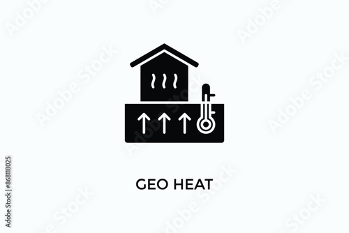 Geo Heat Vector Icon Or Logo Illustration