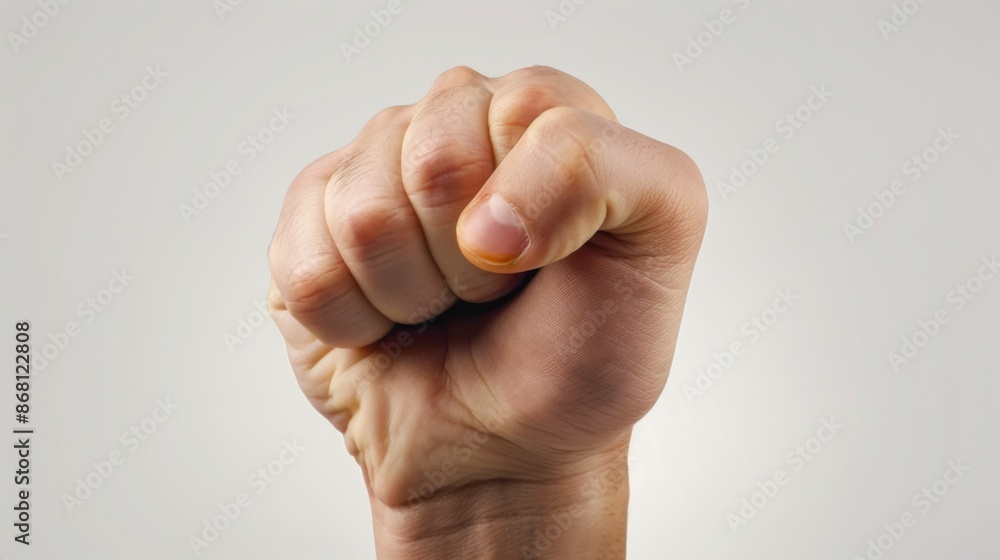 Punch hand front view. Aggresion concept. Illustration generated by ai Punch hand front view. Aggresion concept. Illustration generated by ai
