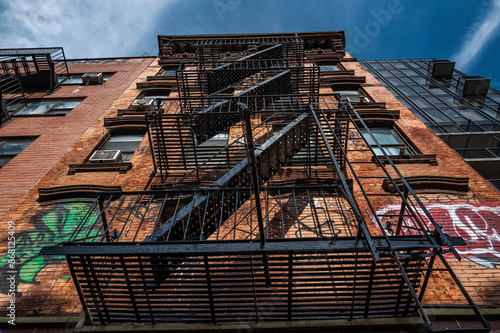 Photography fire escape in new york city