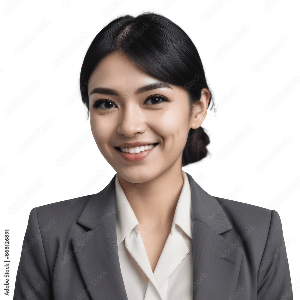 portrait of a smiling asian businesswoman in suit isolated on transparent background portrait of a smiling asian businesswoman in suit isolated on transparent background