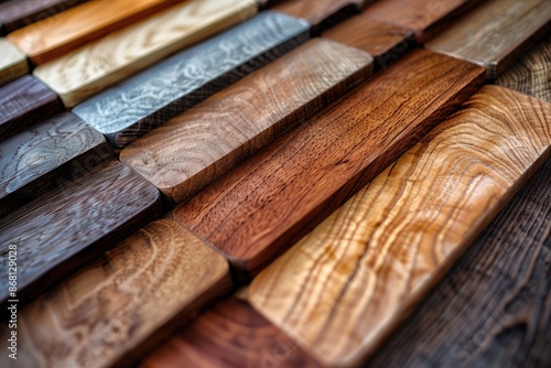 Various wooden planks showcasing different patterns