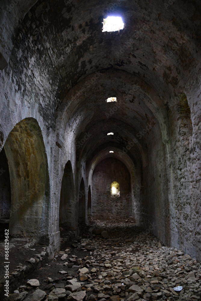 Kargı Han Caravanserai, located in Antalya, Turkey, was built during the Seljuk period. Kargı Han Caravanserai, located in Antalya, Turkey, was built during the Seljuk period.