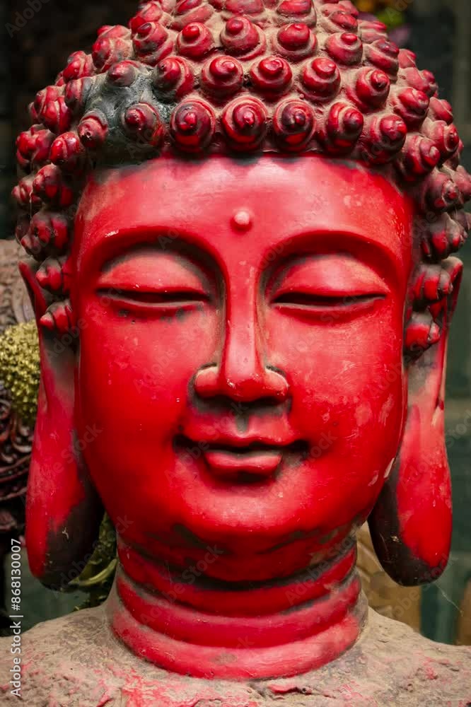 The Great Gautama Buddha Calm Meditation Statue made from wood at Mamallapuram or Mahabalipuram in Tamil Nadu, South India. The Great Gautama Buddha Calm Meditation Statue made from wood at Mamallapuram or Mahabalipuram in Tamil Nadu, South India.