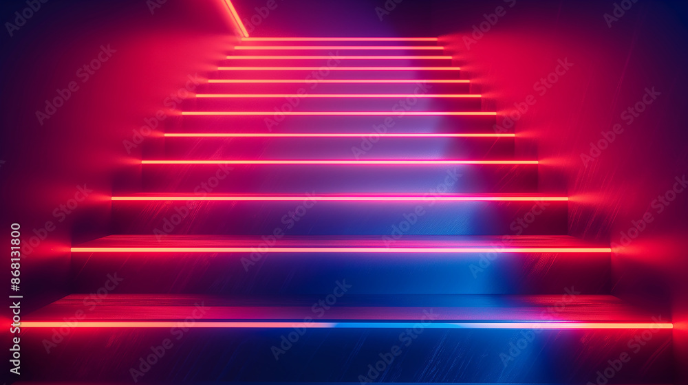 Dynamic technology stairs background Dynamic technology stairs background