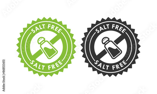 Salt free design logo template illustration