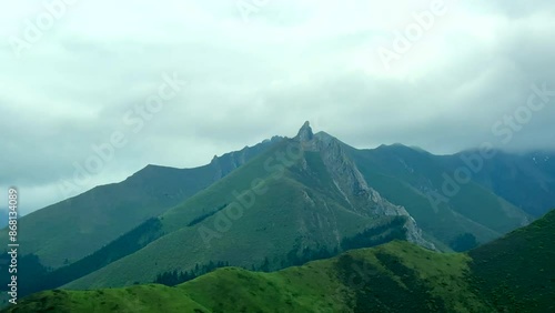 The natural scenery of Luoke Road in Diebu County, Gansu Province, China,
 photo