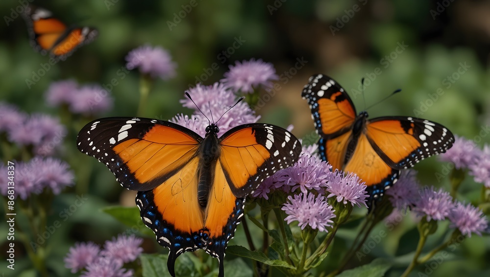 Fototapeta premium The role of butterflies in ecosystems and their impact on biodiversity ai_generated