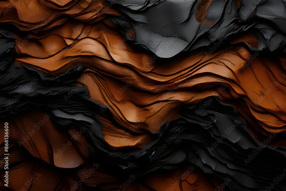 Obraz premium black brown abstract background