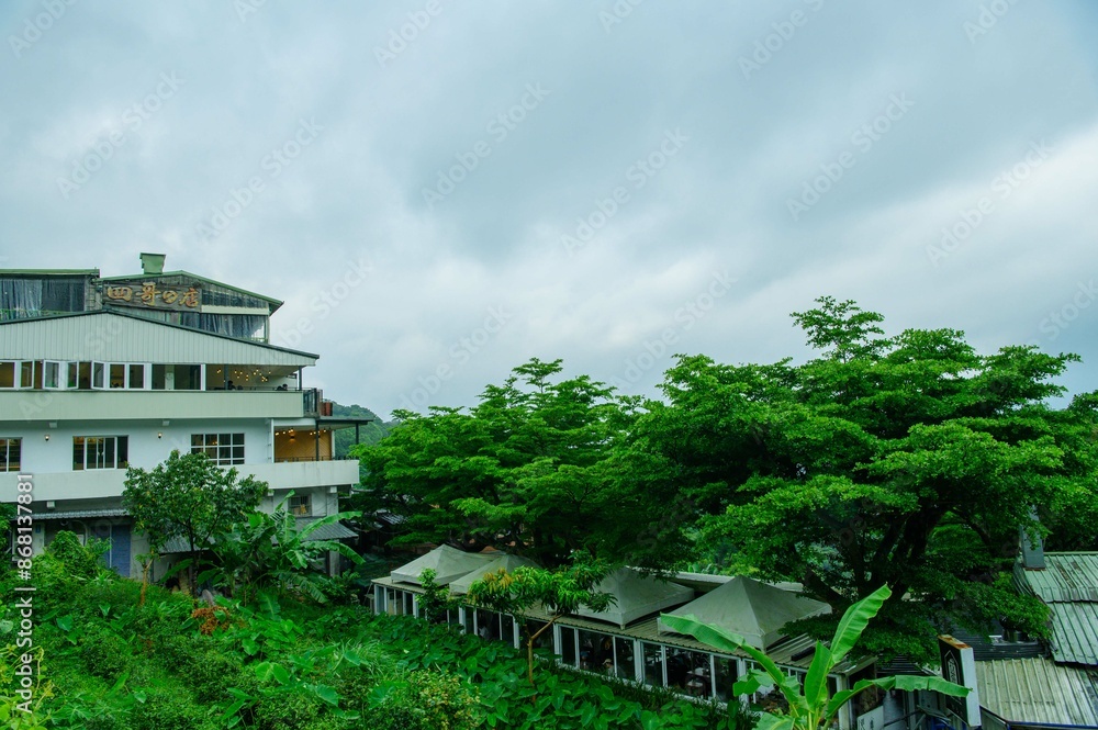 Naklejka premium 台湾 猫空