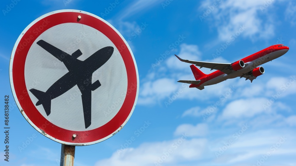Foto de Visual representation of aviation safety guidelines displayed