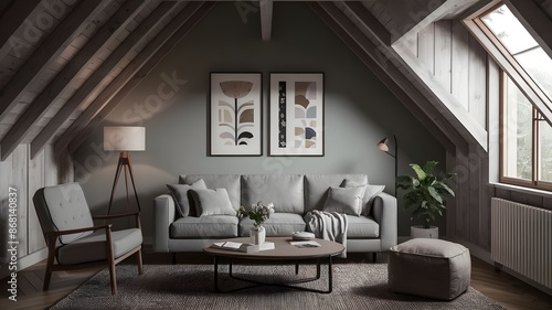 Modern luxury interior designs.Accent furniture and a blank background.Interior trend 2024 year Modern luxury apricot room interior home designs. Mockup wall  Mockups
