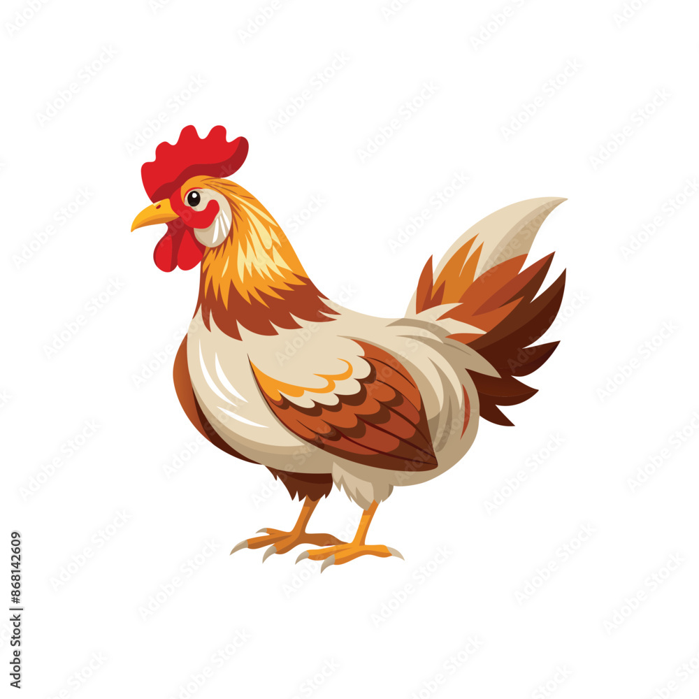 Fototapeta premium hen and rooster, hen vector, hen icon vector illustration, hen silhouette of a hen isolated on a white background, eps, png, svg, 