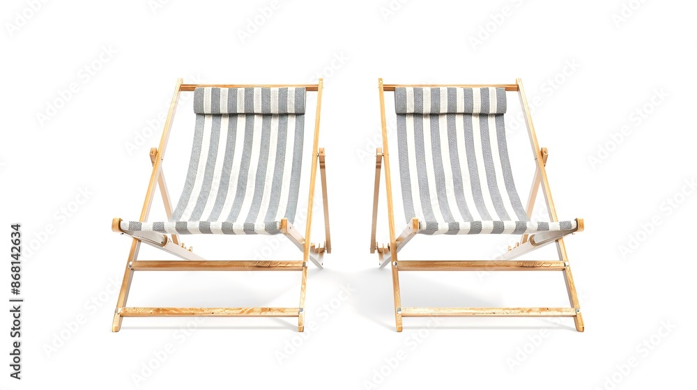 Front and Side Views of Wooden Deck Chairs
Front and Side Views of Wooden Deck Chairs