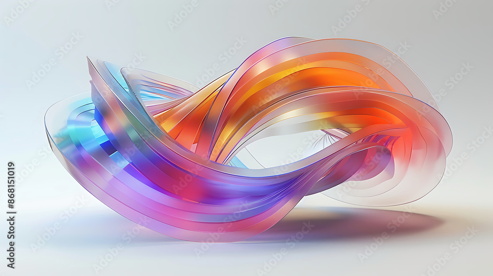 Colorful shape 3d render Colorful shape 3d render