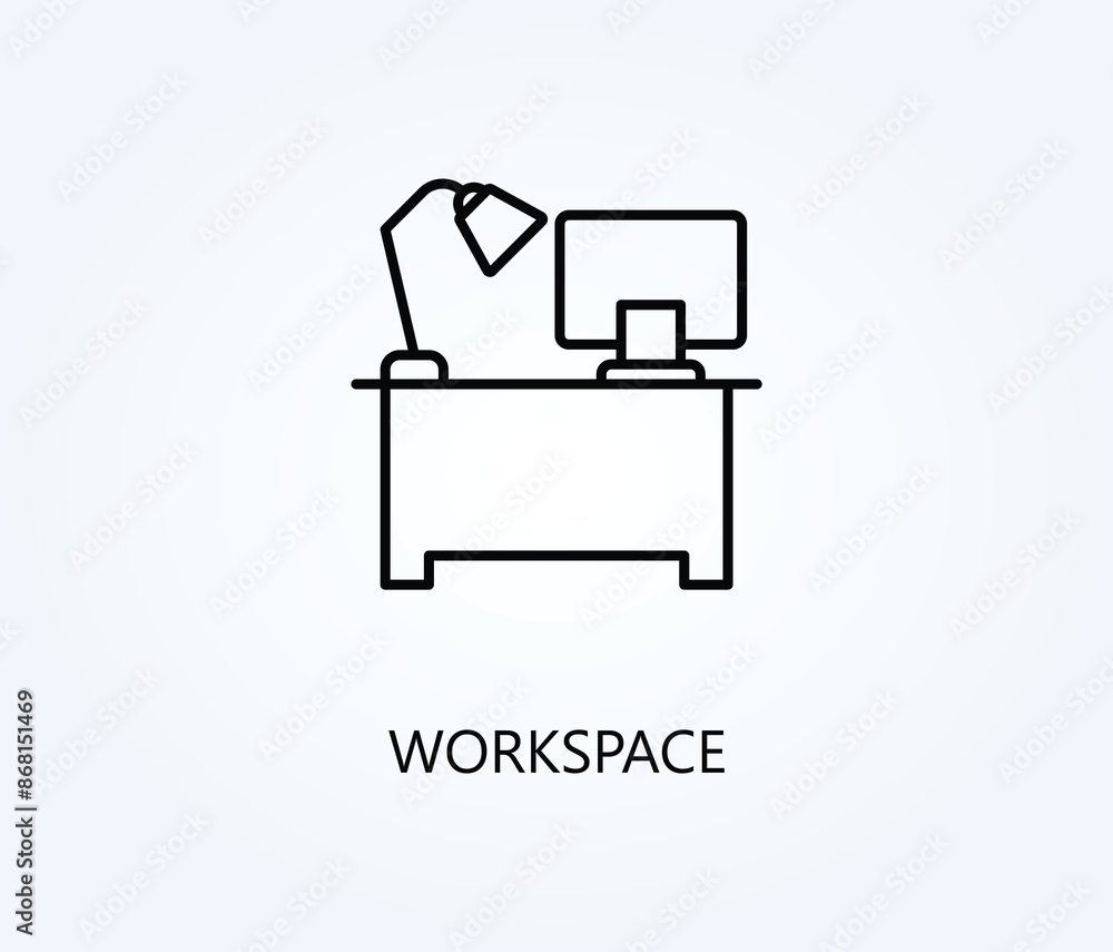 Workspace Vector, Icon Or Logo Sign Symbol Illustration Workspace Vector, Icon Or Logo Sign Symbol Illustration