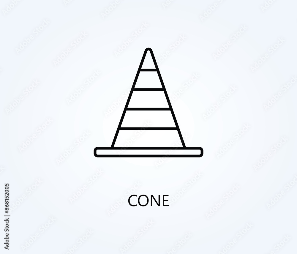 Cone Vector, Icon Or Logo Sign Symbol Illustration Cone Vector, Icon Or Logo Sign Symbol Illustration