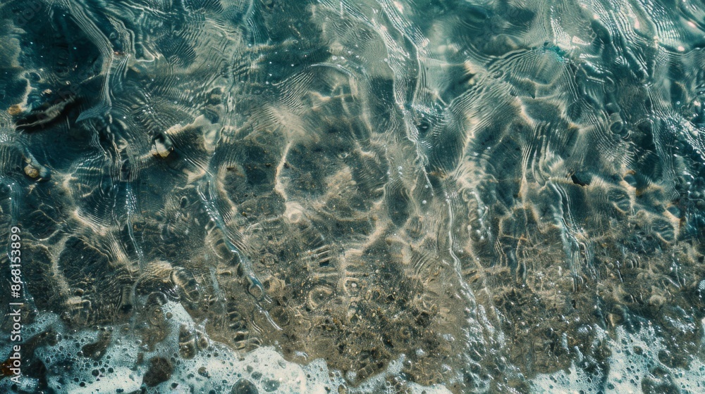 Surface clear water overlay top view background illustration generated by ai Surface clear water overlay top view background illustration generated by ai