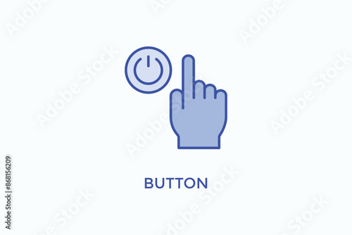 Button Vector Icon Or Logo Illustration