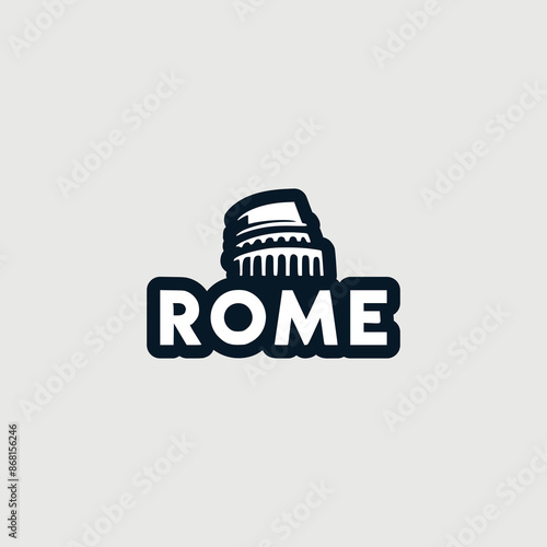 rome spain tshirt fashion sticker vector illustration template design