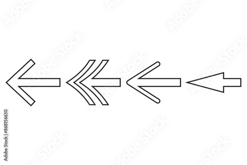 Arrow icon set. Arrow symbol. Arrow sign for your web design.