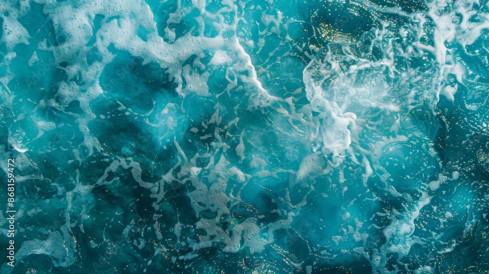 Obraz premium Surface clear water overlay top view background illustration generated by ai