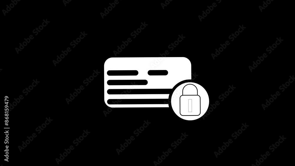 blinking of a lock icon blinking of a lock icon