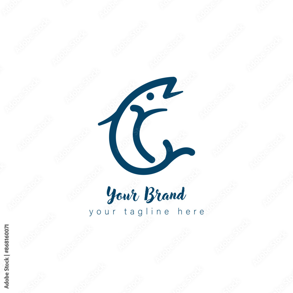 Fototapeta premium Fish logo vector template