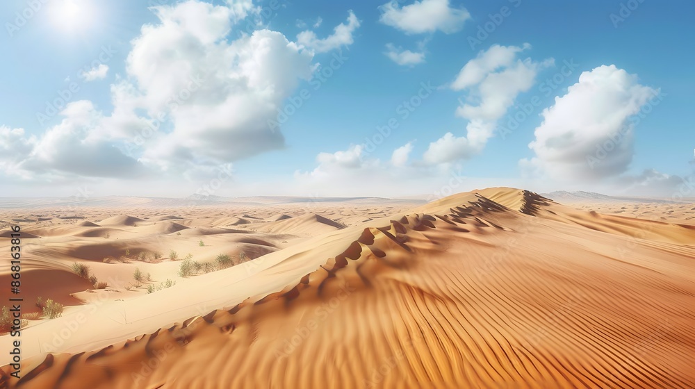 Fototapeta premium Escape to the desert with our exotic desert wallpapers., clean background, Photo stock style, clean background, no copyrighted logo, no letters