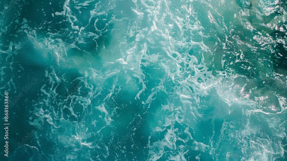 Fototapeta premium Surface clear water overlay top view background illustration generated by ai