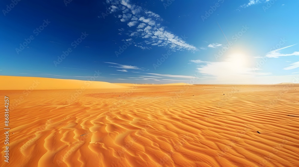 Naklejka premium Discover the mystery of our mysterious desert wallpapers., clean background, Photo stock style, clean background, no copyrighted logo, no letters