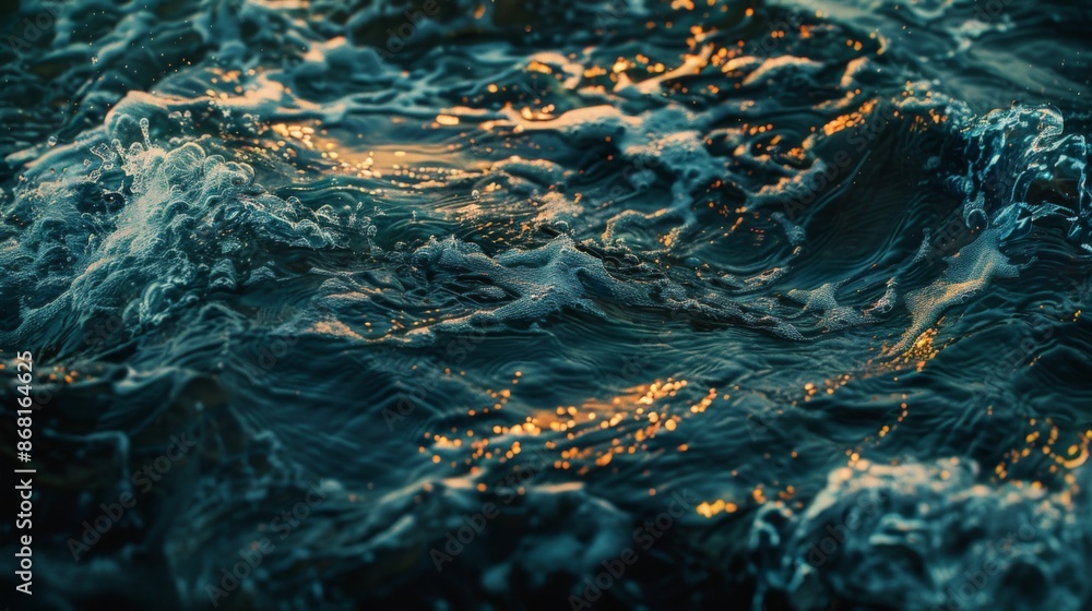 Surface clear water overlay top view background illustration generated by ai