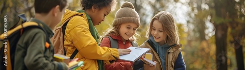 Children Sharing School Sup...