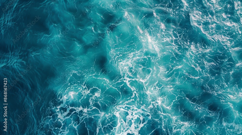 Fototapeta premium Surface clear water overlay top view background illustration generated by ai