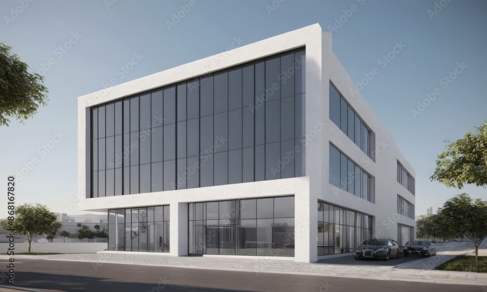 modern office building modern office building