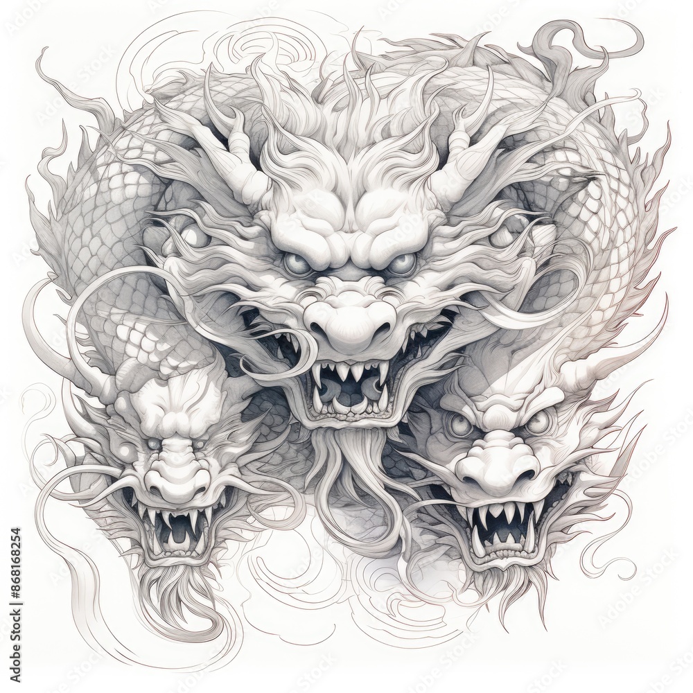 Chinese Traditional Line Art textiles Illustration Drawing Chinese Traditional Line Art textiles Illustration Drawing