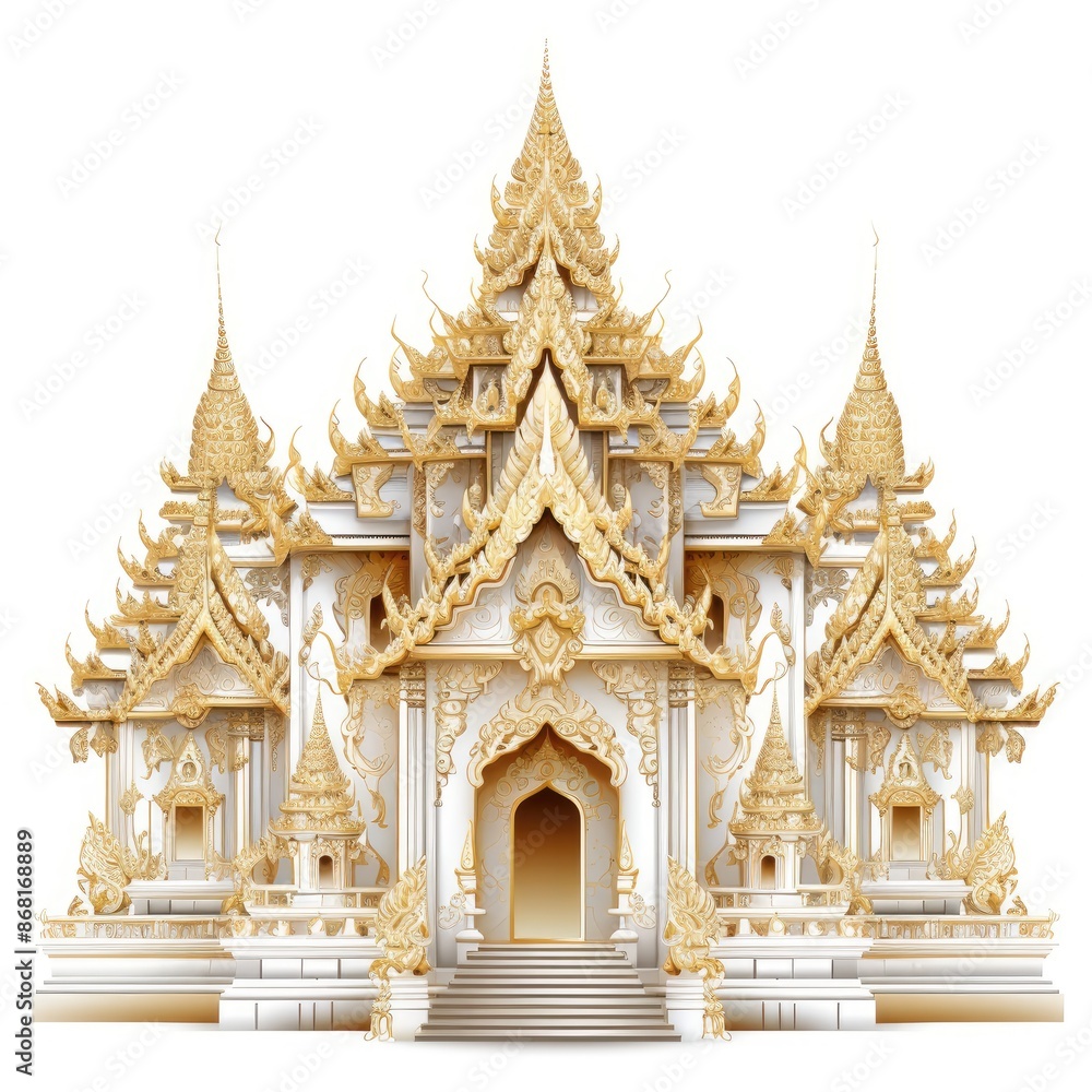 Fototapeta premium Thai Traditional Art - Ornate patterns and motifs Thailand