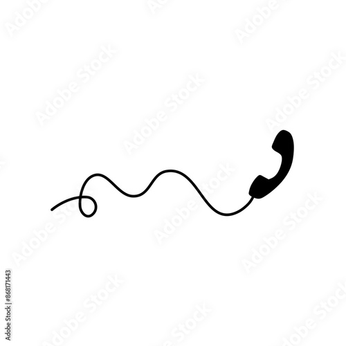 Telephone with cord 
