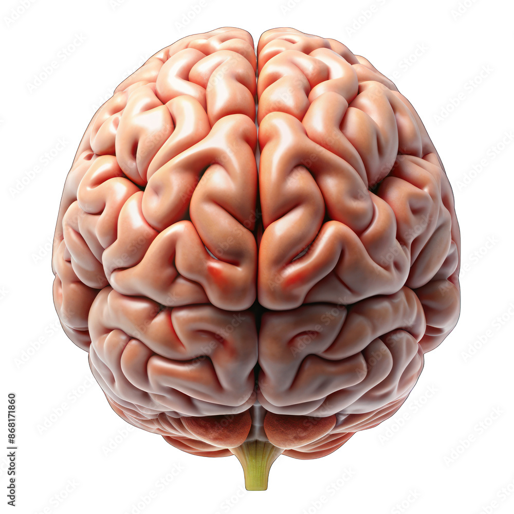 Brain 3d isolated on transparent background Brain 3d isolated on transparent background