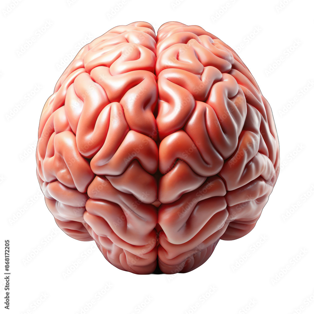 Brain 3d isolated on transparent background Brain 3d isolated on transparent background