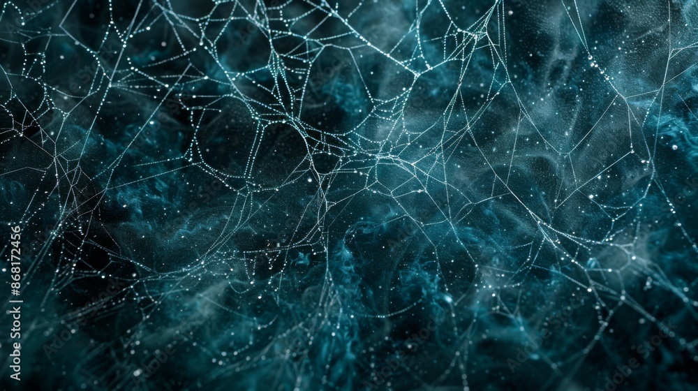 Spider neet web background illustration generated by ai Spider neet web background illustration generated by ai